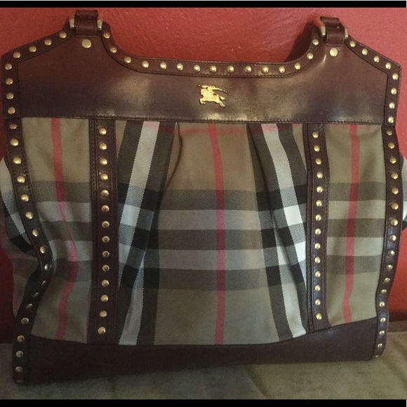 Burberry Handbags - 🔥💥💯BURBERRY STUDDED HOUSECHECK RARE flash sale